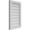 Ekena Millwork Vertical Surface Mount PVC Gable Vnt: Non-Functional, w/2"W x 1-1/2"H, Brickmould Frame, 16"W x 26"H GVPVE16X2602SN - alternate 4